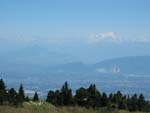 Le Mont Blanc, Genve et son jet d'eau.