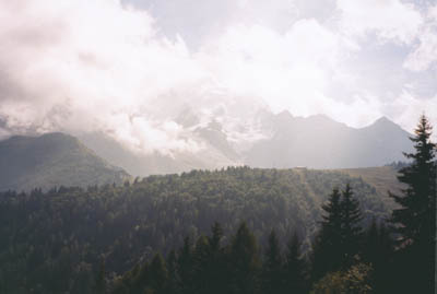 (1580m ) Le Mont Blanc, trop blanc pour les photos !